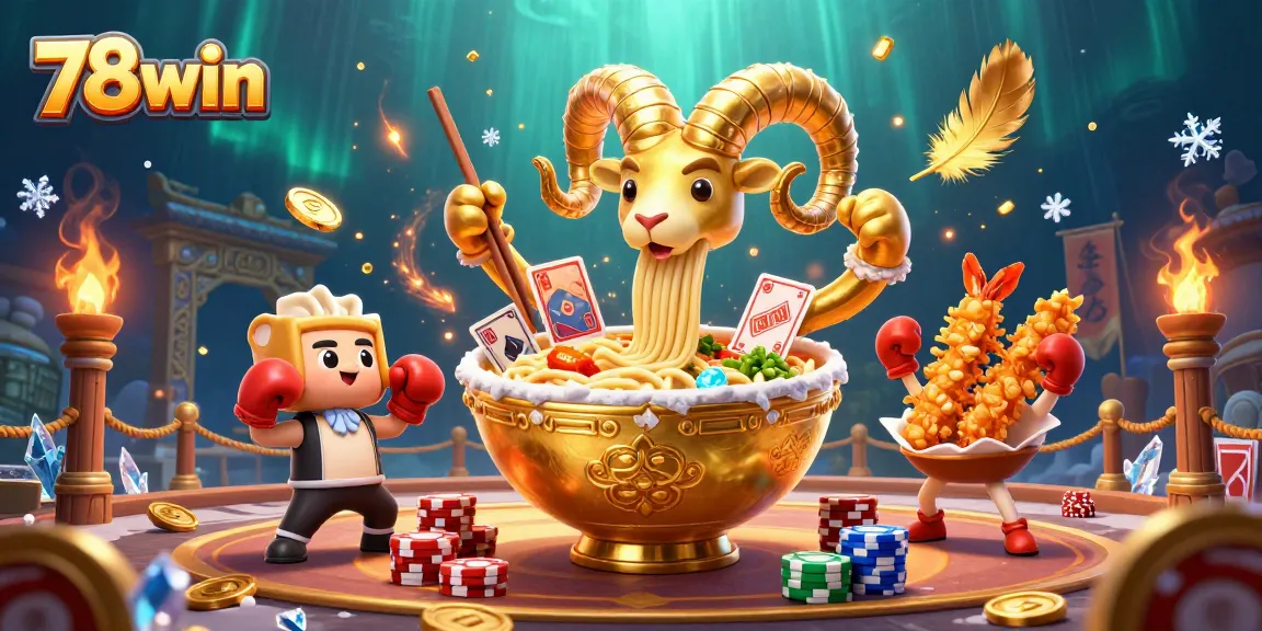Engage with thrilling games at 78win, featuring a vibrant casino scene with unique characters.
