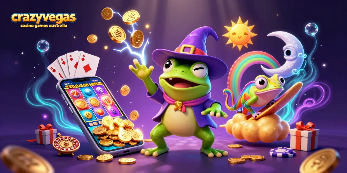 Experience the magic of crazyvegas casino games australia with vibrant characters amidst a treasure storm!